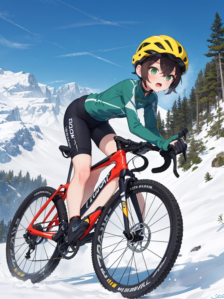 オリジナルキャラ開発中Ⅱ・雛形輪と雪遊び（？）