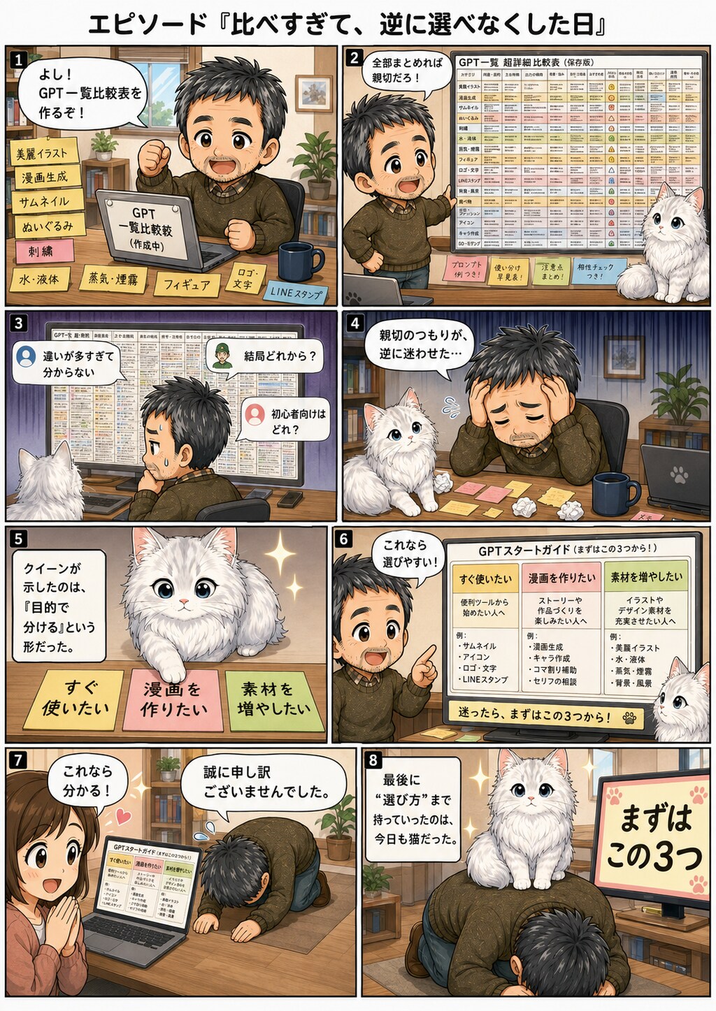 猫漫画コンテンツ6シリーズ  #サイベリアンのクィーン  #ちびキャラ #ベビークイーン  #クイーンと無職のおっさん現代版  #クイーンと無職のおっさん江戸版  #ナコは今日もそばにいる  #久遠と