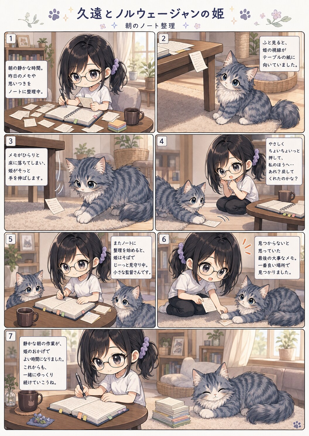 猫漫画コンテンツ6シリーズ  #サイベリアンのクィーン  #ちびキャラ #ベビークイーン  #クイーンと無職のおっさん現代版  #クイーンと無職のおっさん江戸版  #ナコは今日もそばにいる  #久遠と | の人気AIイラスト・グラビア
