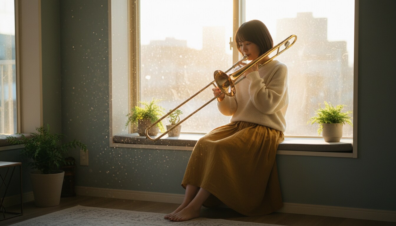 夕陽に溶けるトロンボーンの調べ | の人気AIイラスト・グラビア