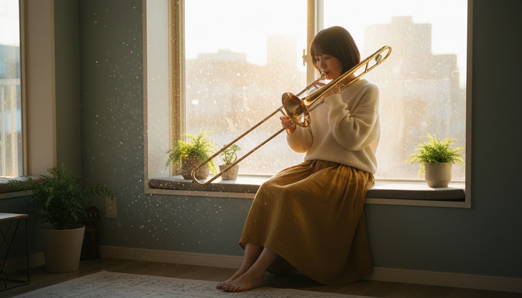 夕陽に溶けるトロンボーンの調べ