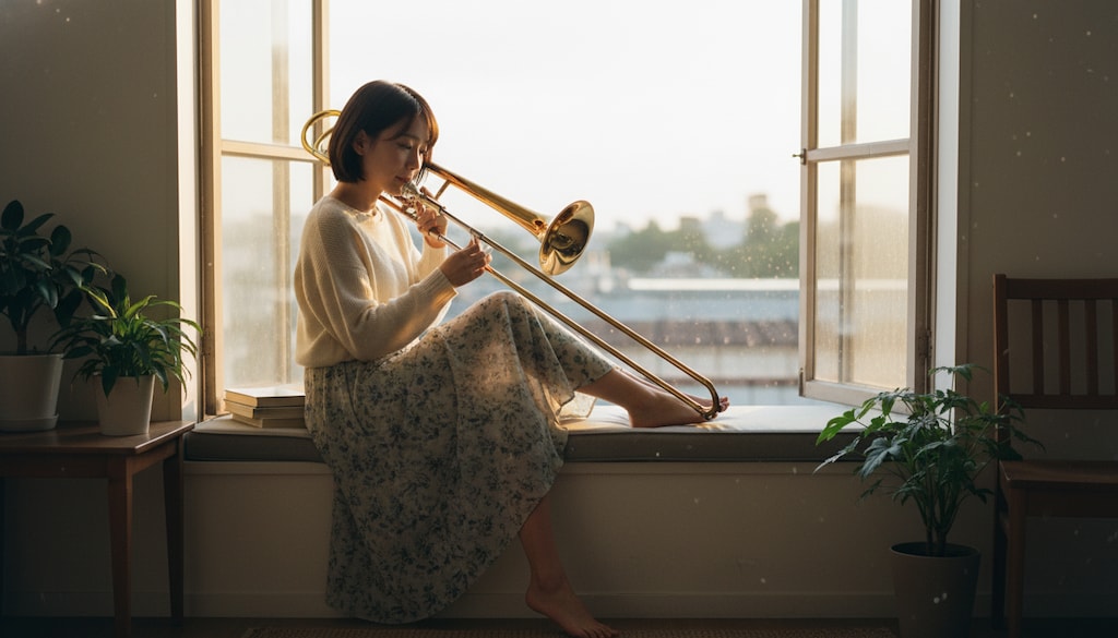 夕陽に溶けるトロンボーンの調べ
