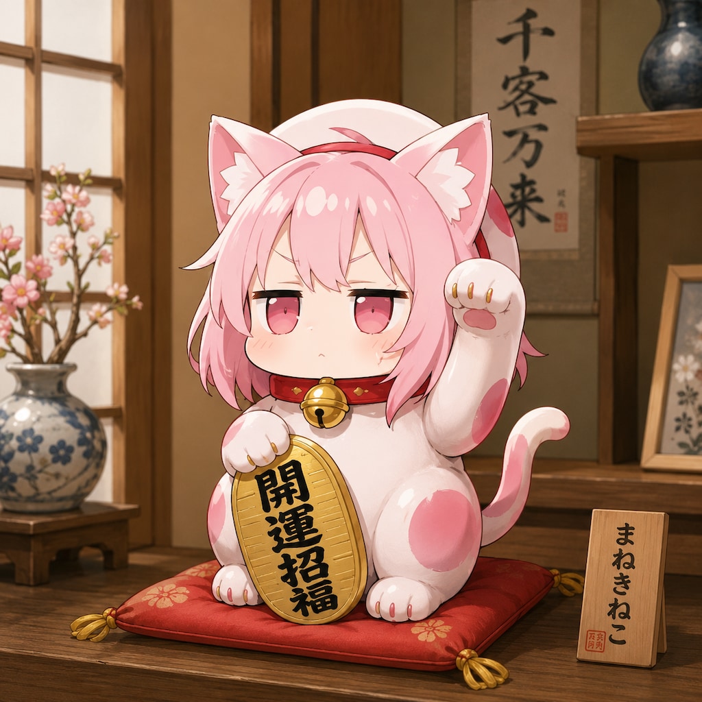まねきねこちゃん。