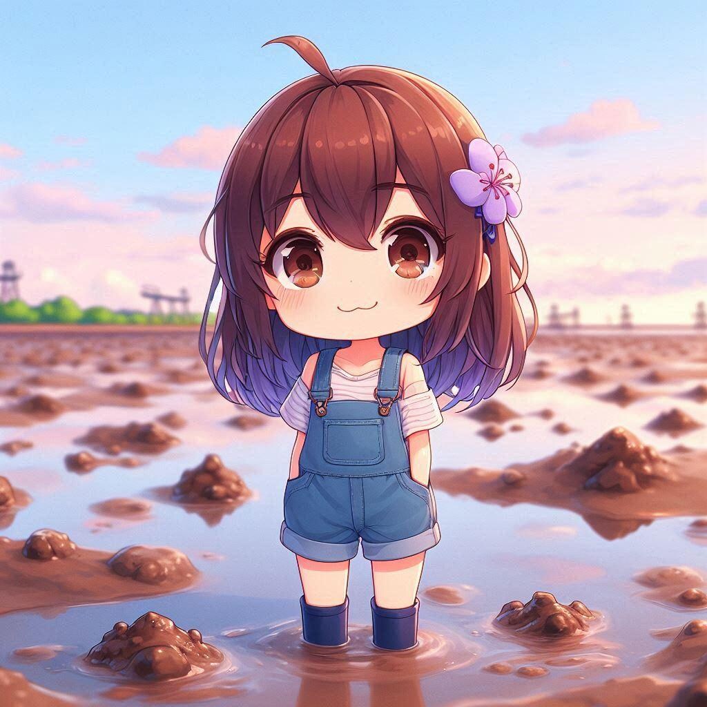 干潟で遊んだよ！