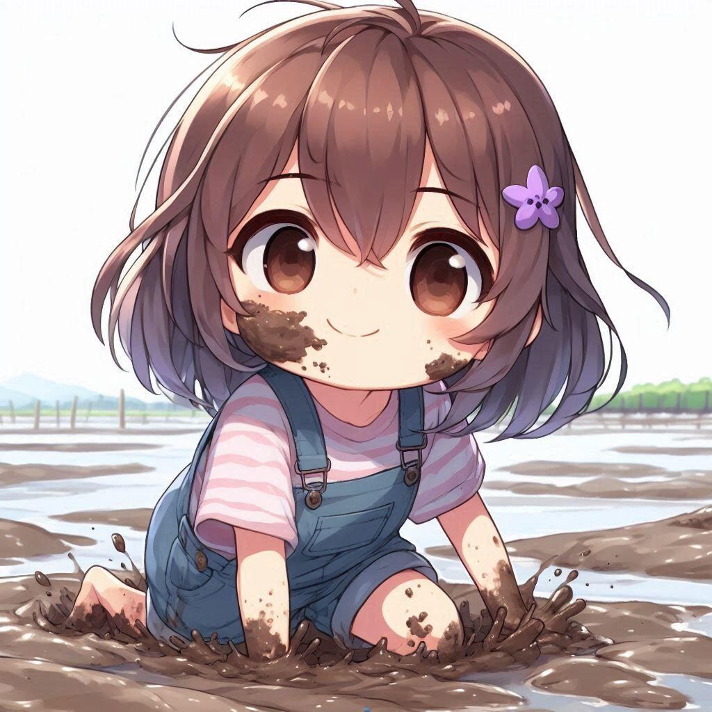 干潟で遊んだよ！