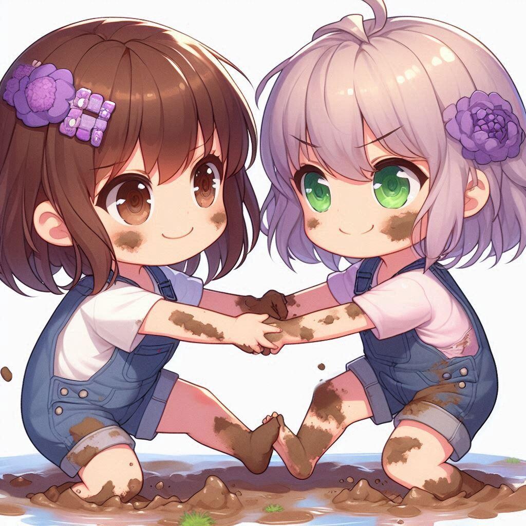 干潟で遊んだよ！