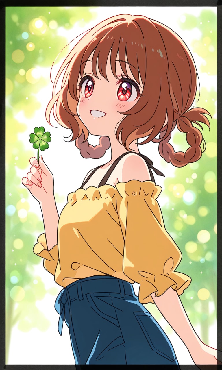 四つ葉みっけ❗️華満らん。 | の人気AIイラスト・グラビア