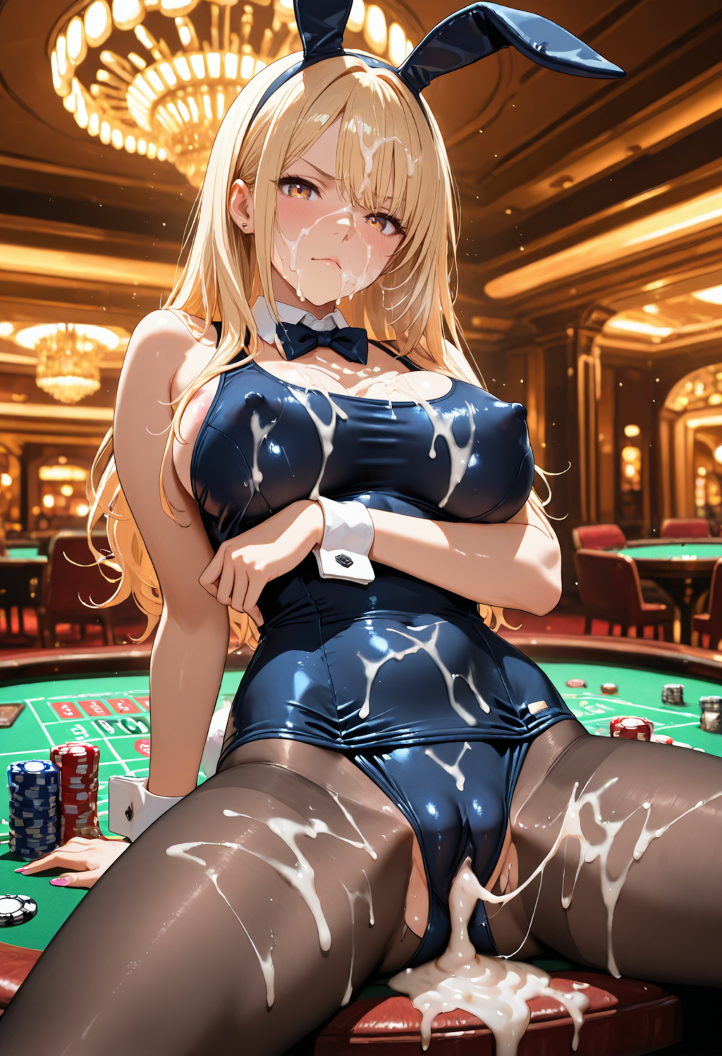 カジノ＄スク水バニー💦ギャル❤