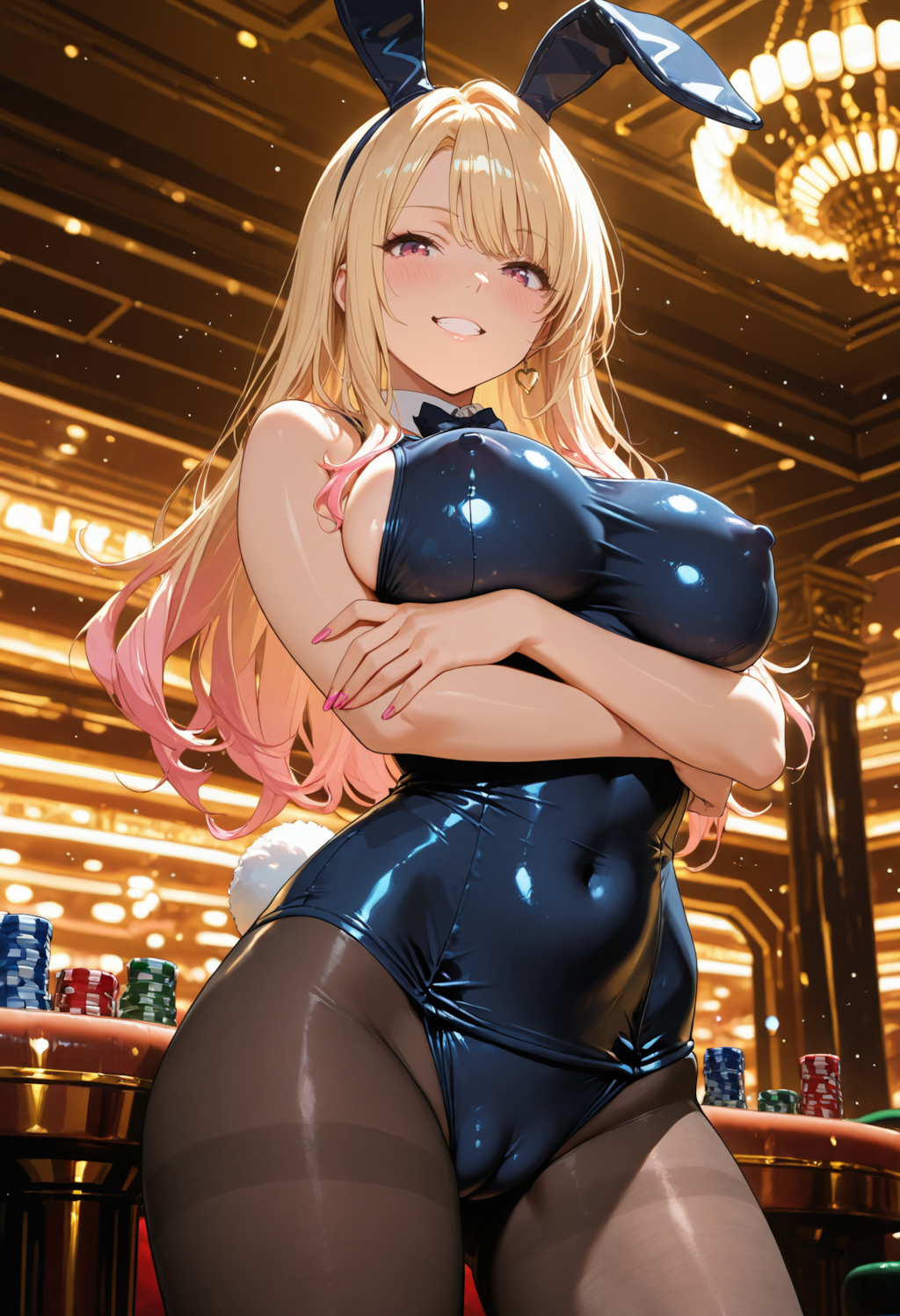 カジノ＄スク水バニー💦ギャル❤