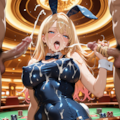 カジノ＄スク水バニー💦ギャル❤ 9枚目