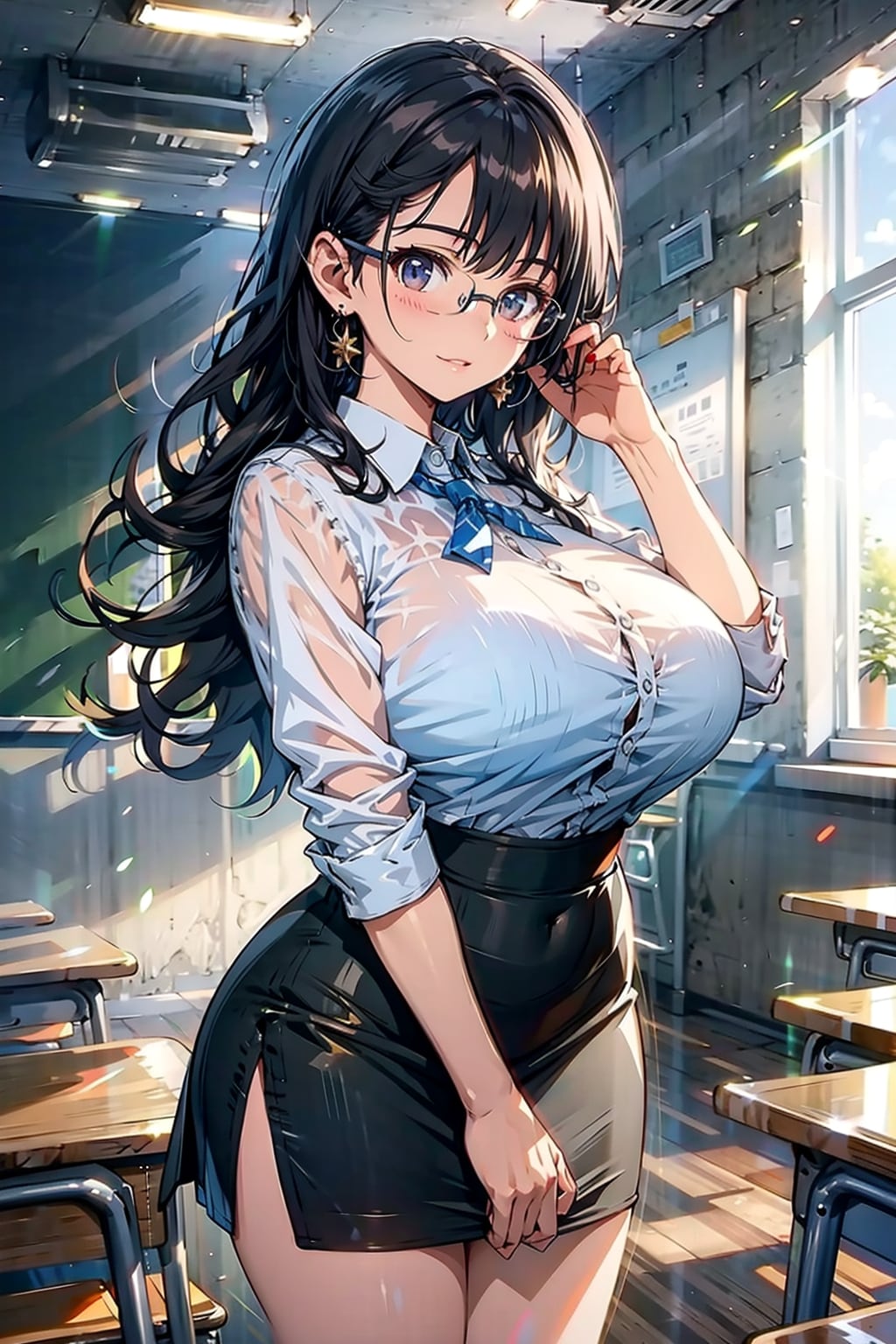 女教師 | の人気AIイラスト・グラビア