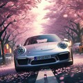 桜ポルシェ 3枚目