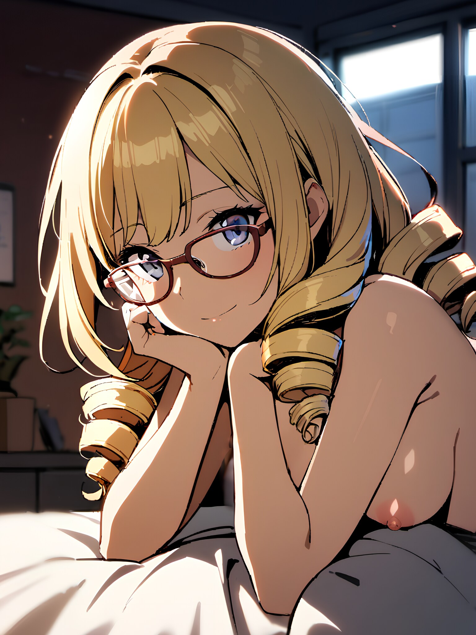 ベッド上の甘い時間