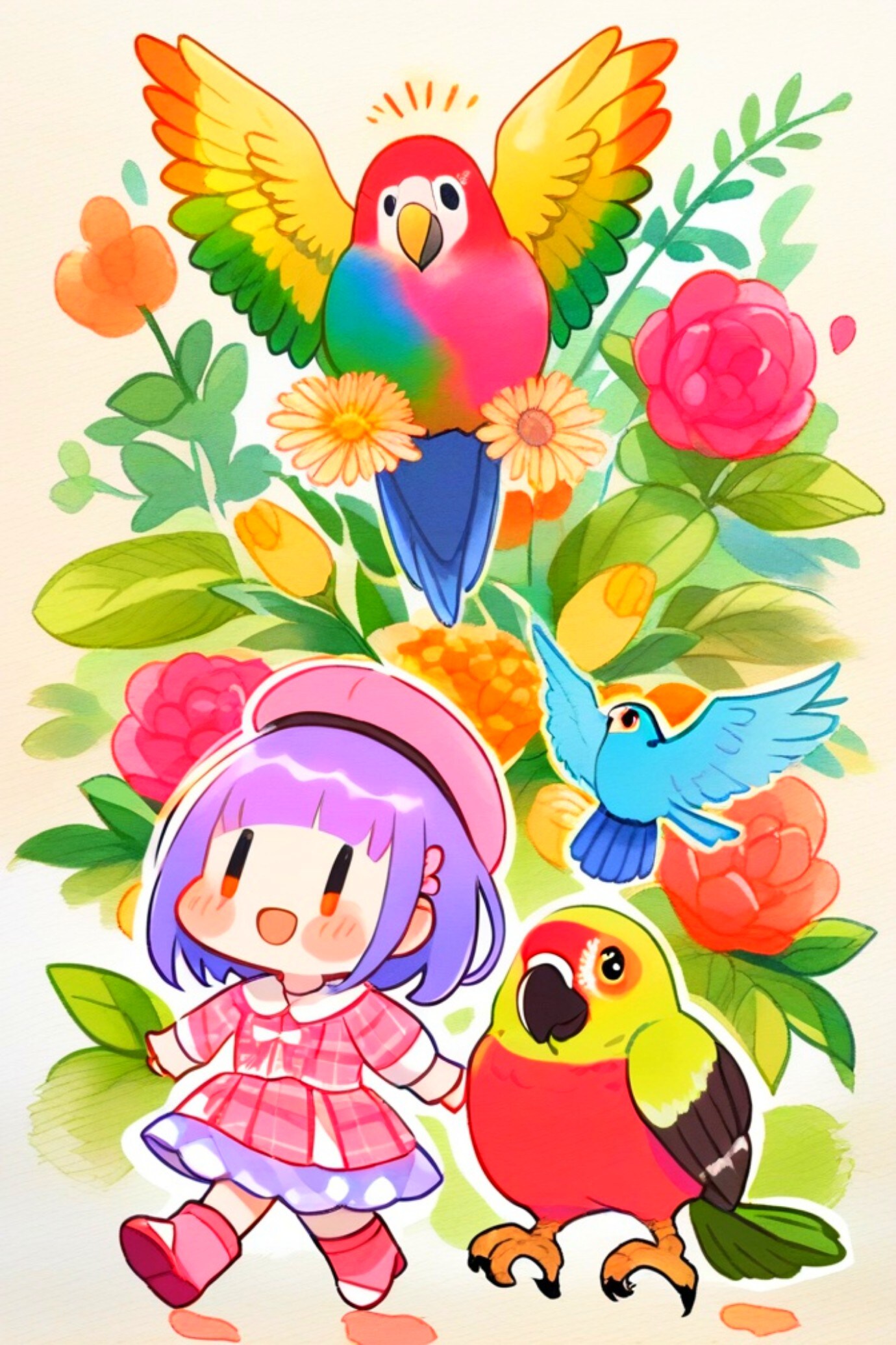 紫髪ちゃん