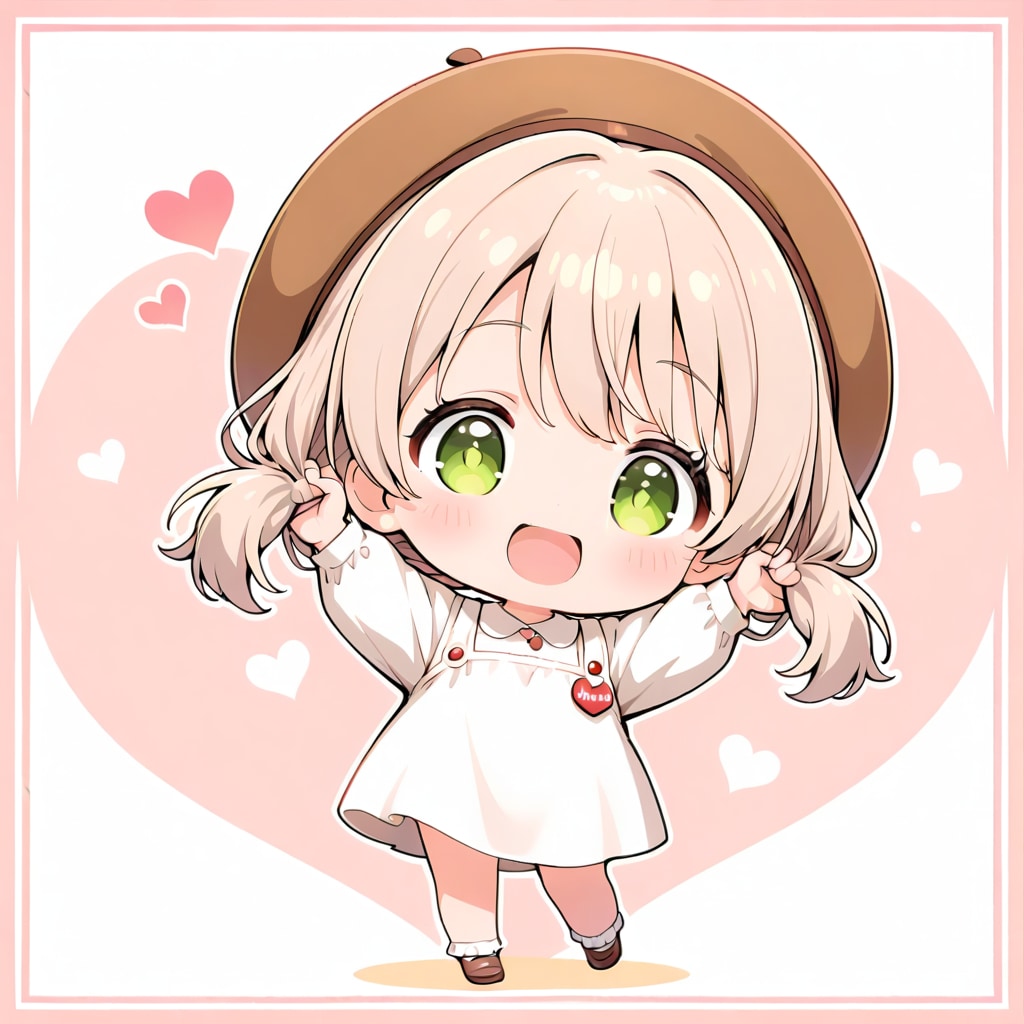 SDこはるちゃんが髪を束ねる | の人気AIイラスト・グラビア