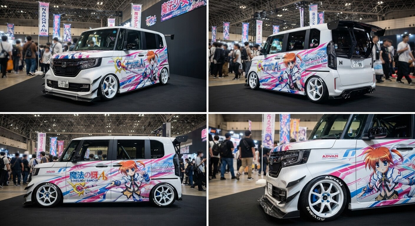 ホンダN-BOX 高町なのは痛車 | の人気AIイラスト・グラビア