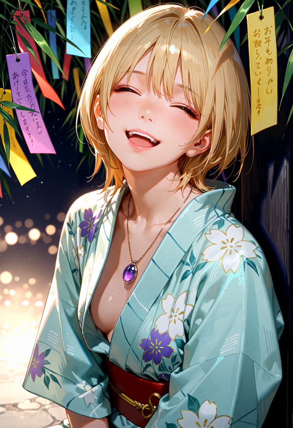 七夕撮影の陽キャちゃん。