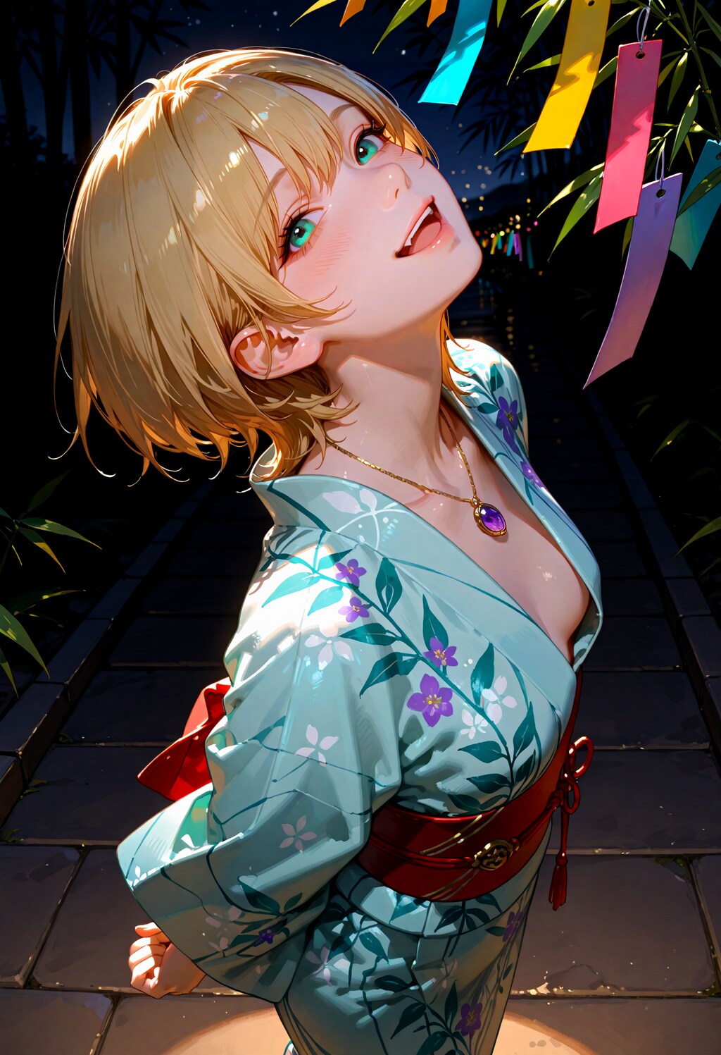 七夕撮影の陽キャちゃん。