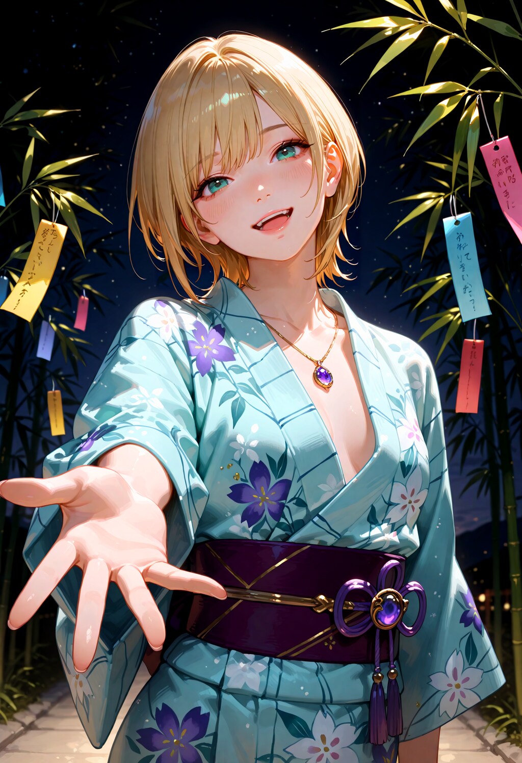 七夕撮影の陽キャちゃん。