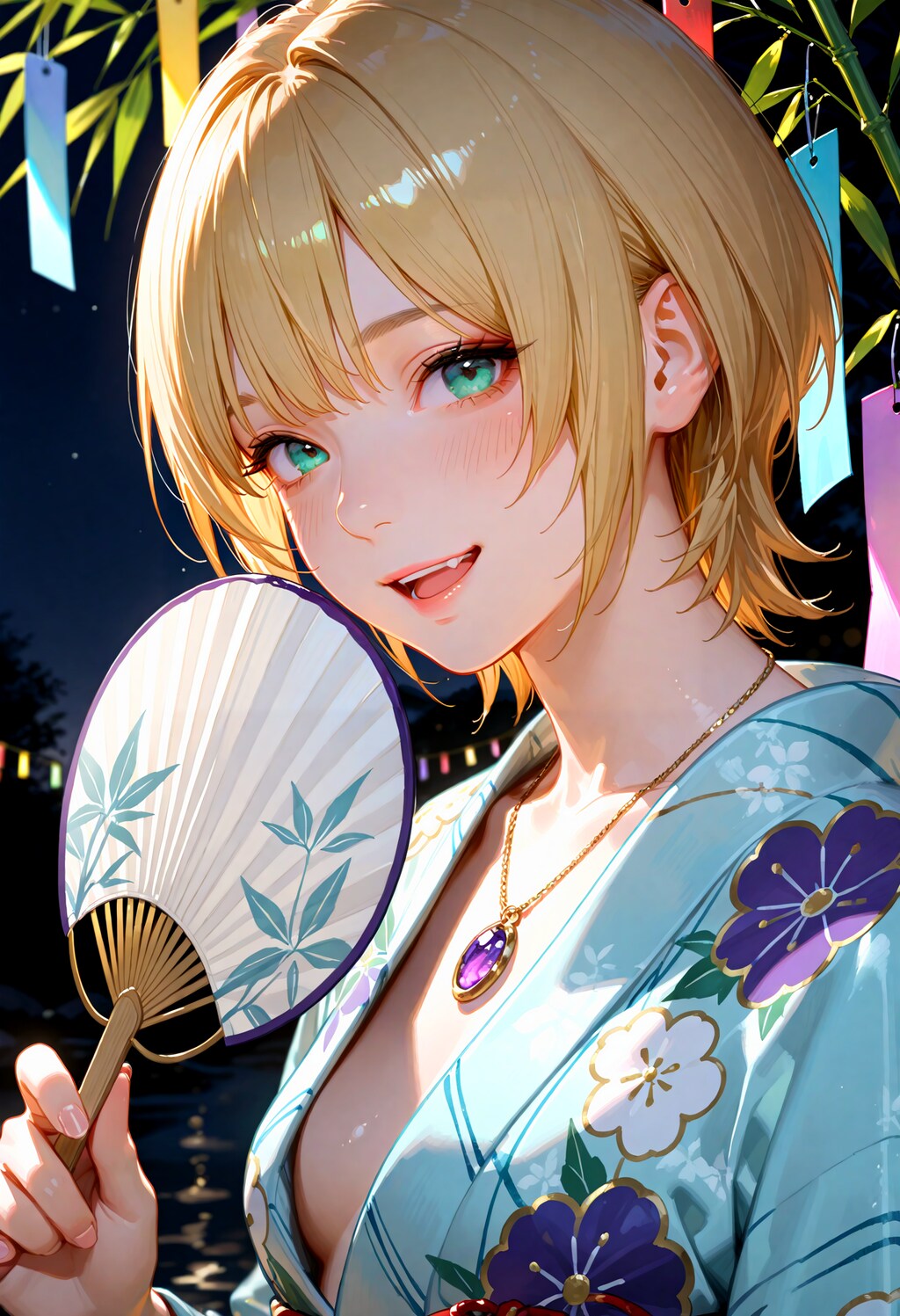 七夕撮影の陽キャちゃん。