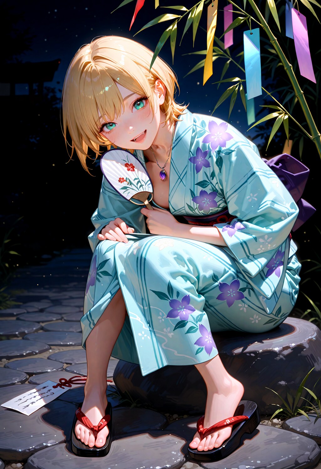 七夕撮影の陽キャちゃん。