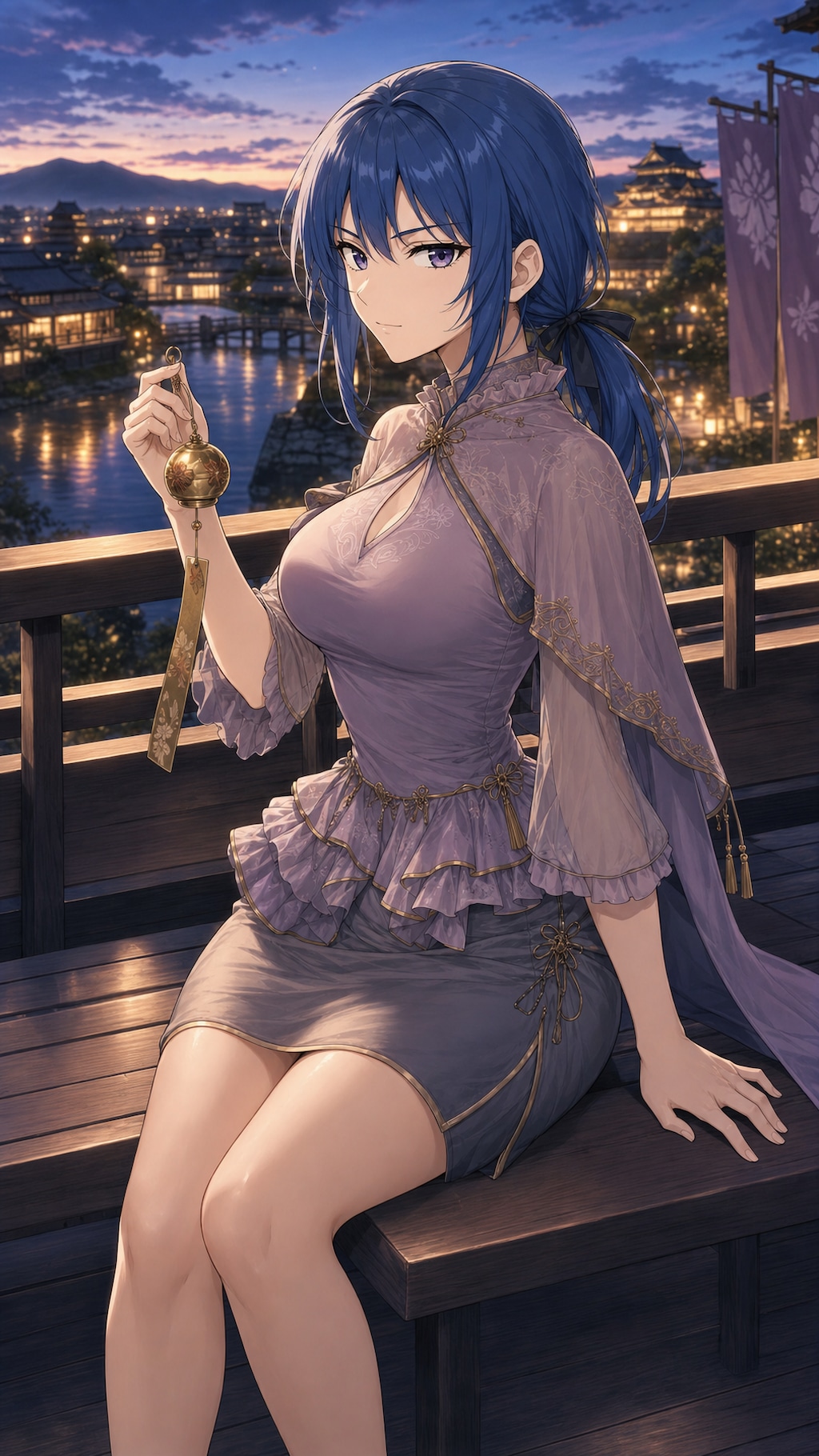 蒼き月影をほどく風音