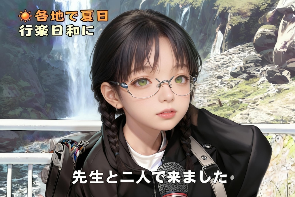 先生と二人で来ました