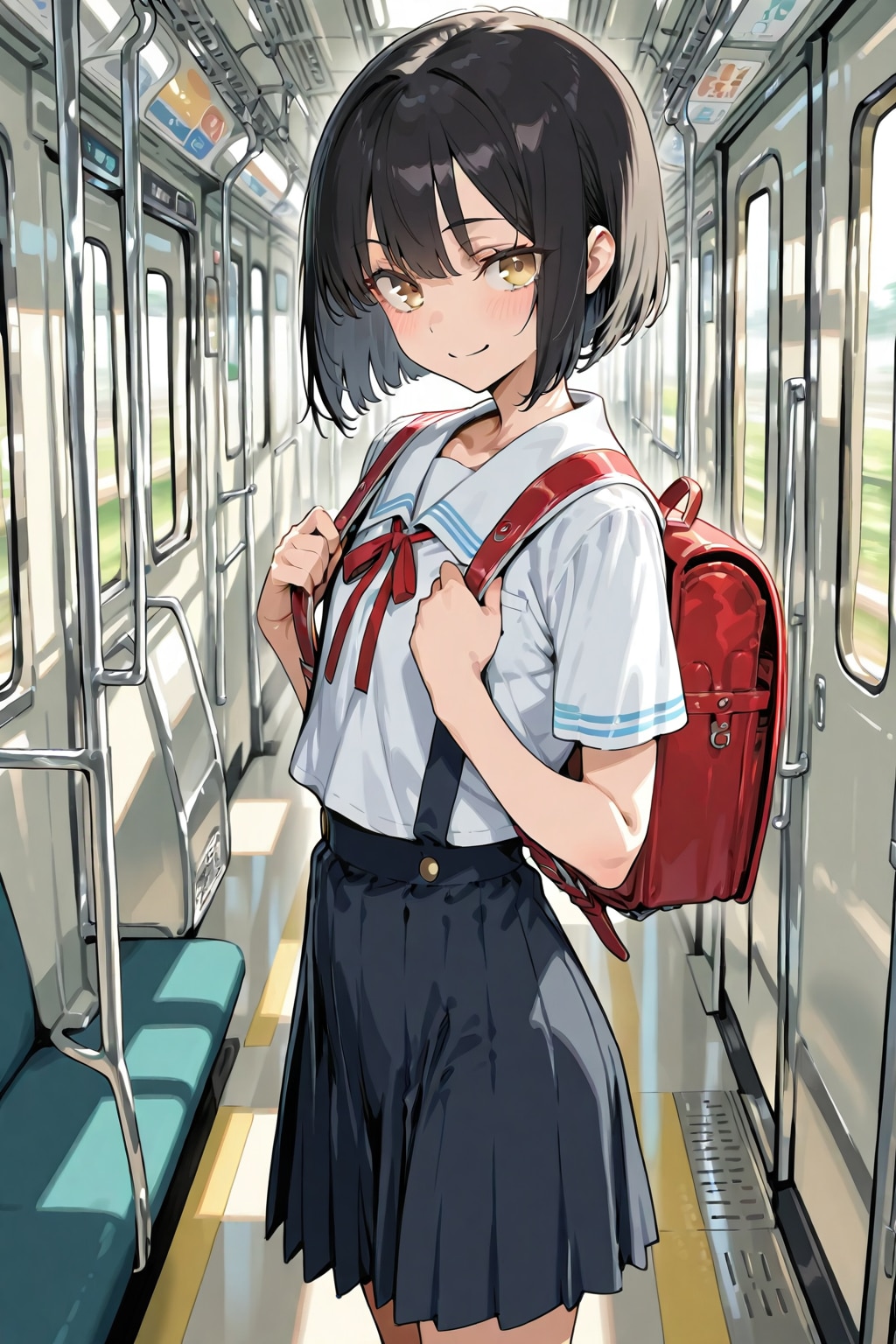 いつもの通学風景 | の人気AIイラスト・グラビア