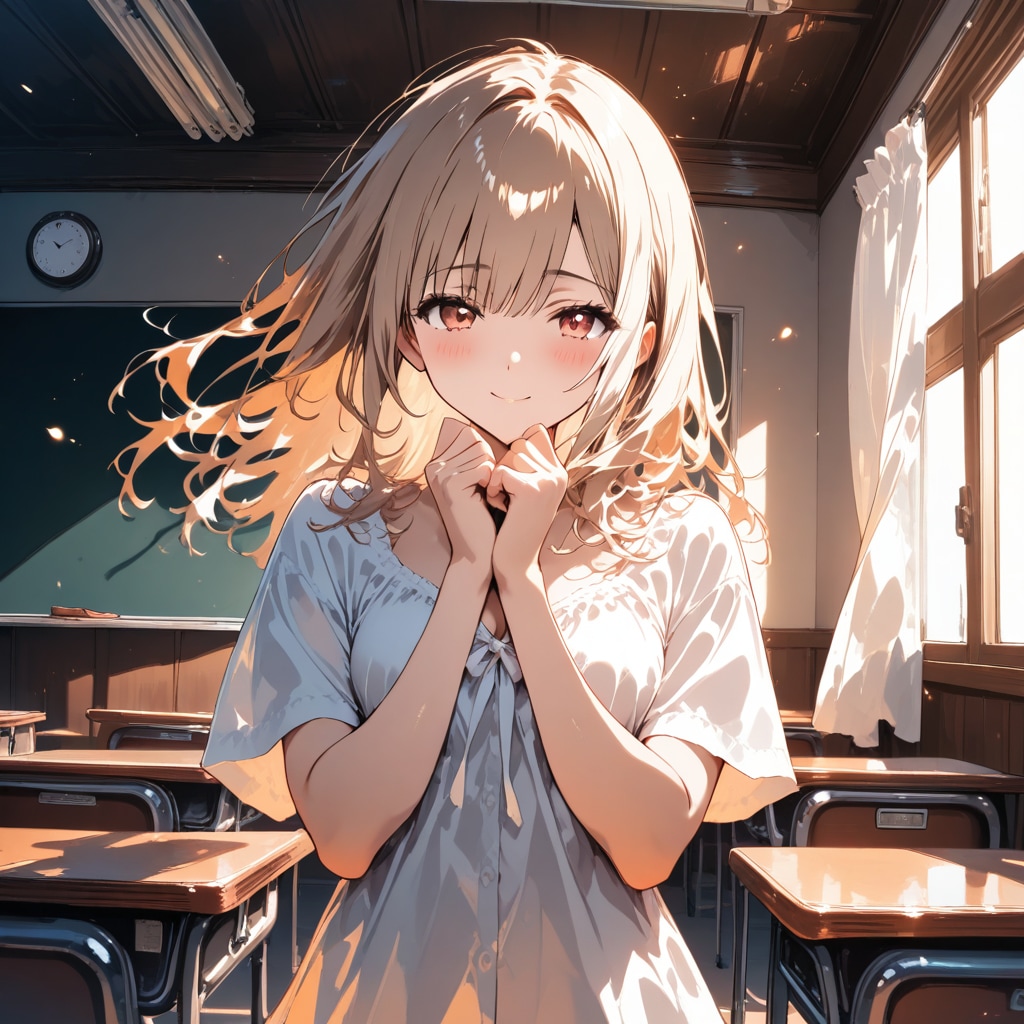 休みの学校で
