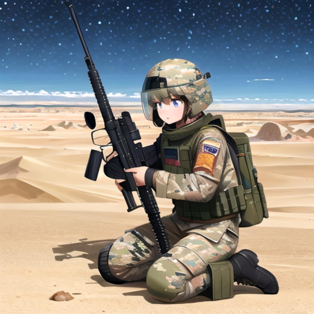 惑星上で戦闘準備中の宇宙海兵隊