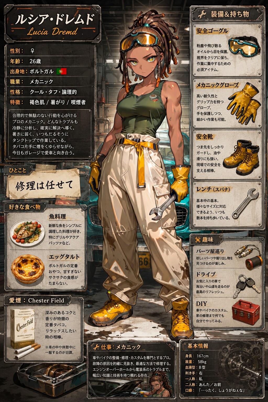【ルシア・ドレムド】キャラクターシート