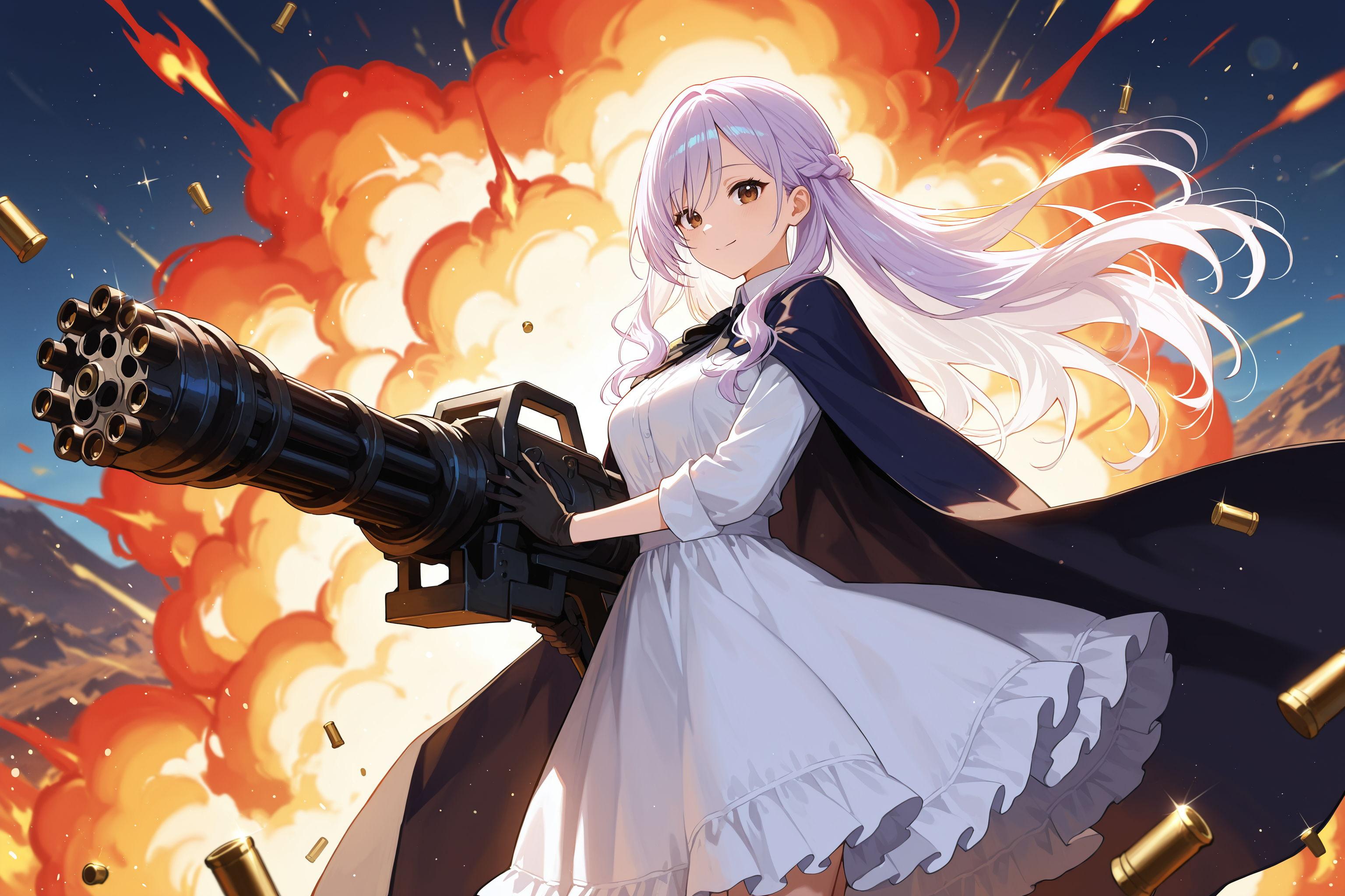 異世界のガトリング少女 | の人気AIイラスト・グラビア