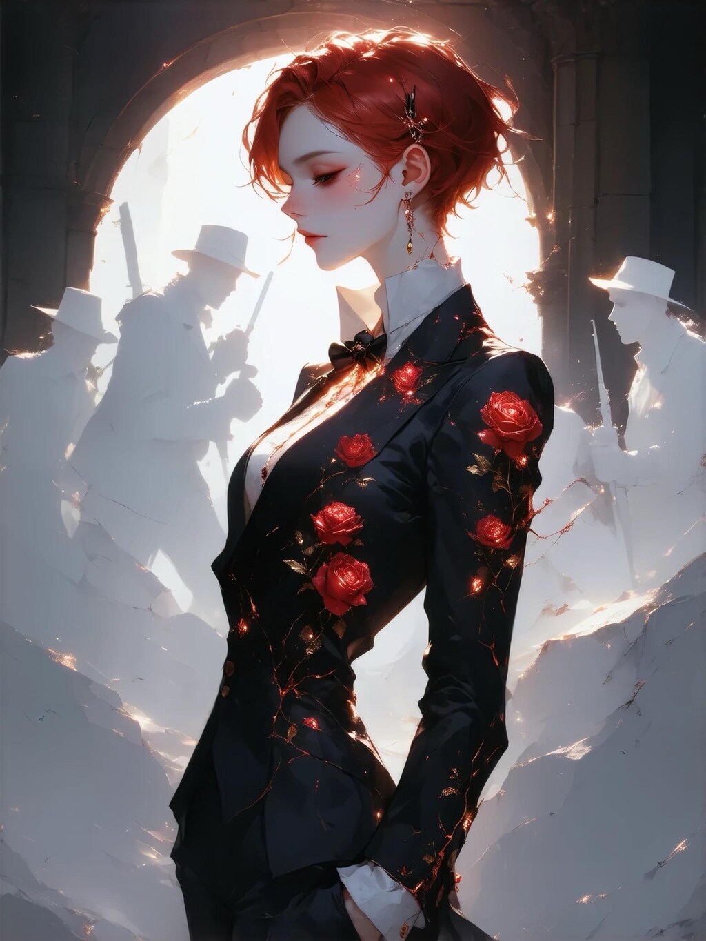 戦場に向かう赤薔薇の君