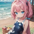 水着少女(掘り出し品) 2枚目
