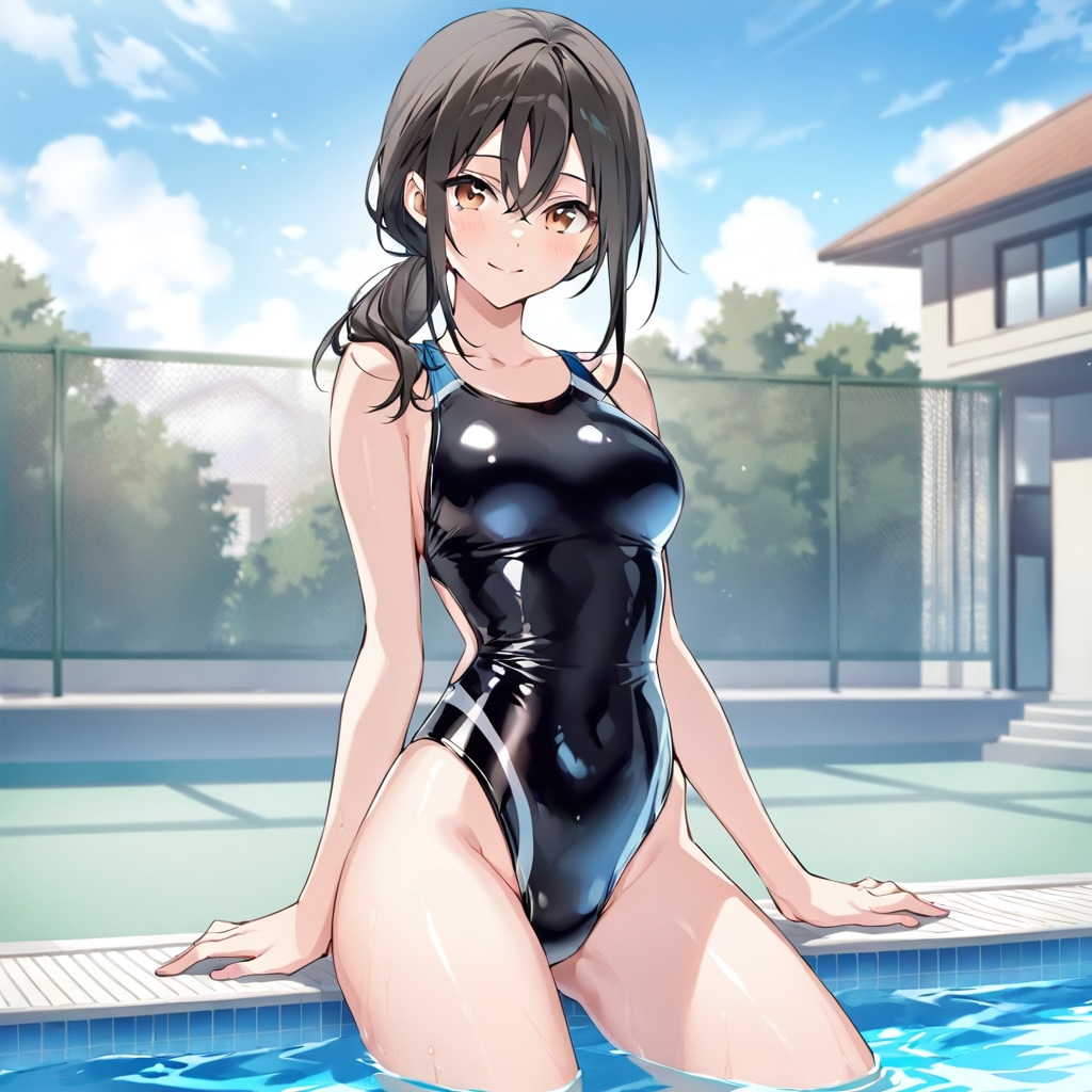 LILACで競泳水着とメカ娘
