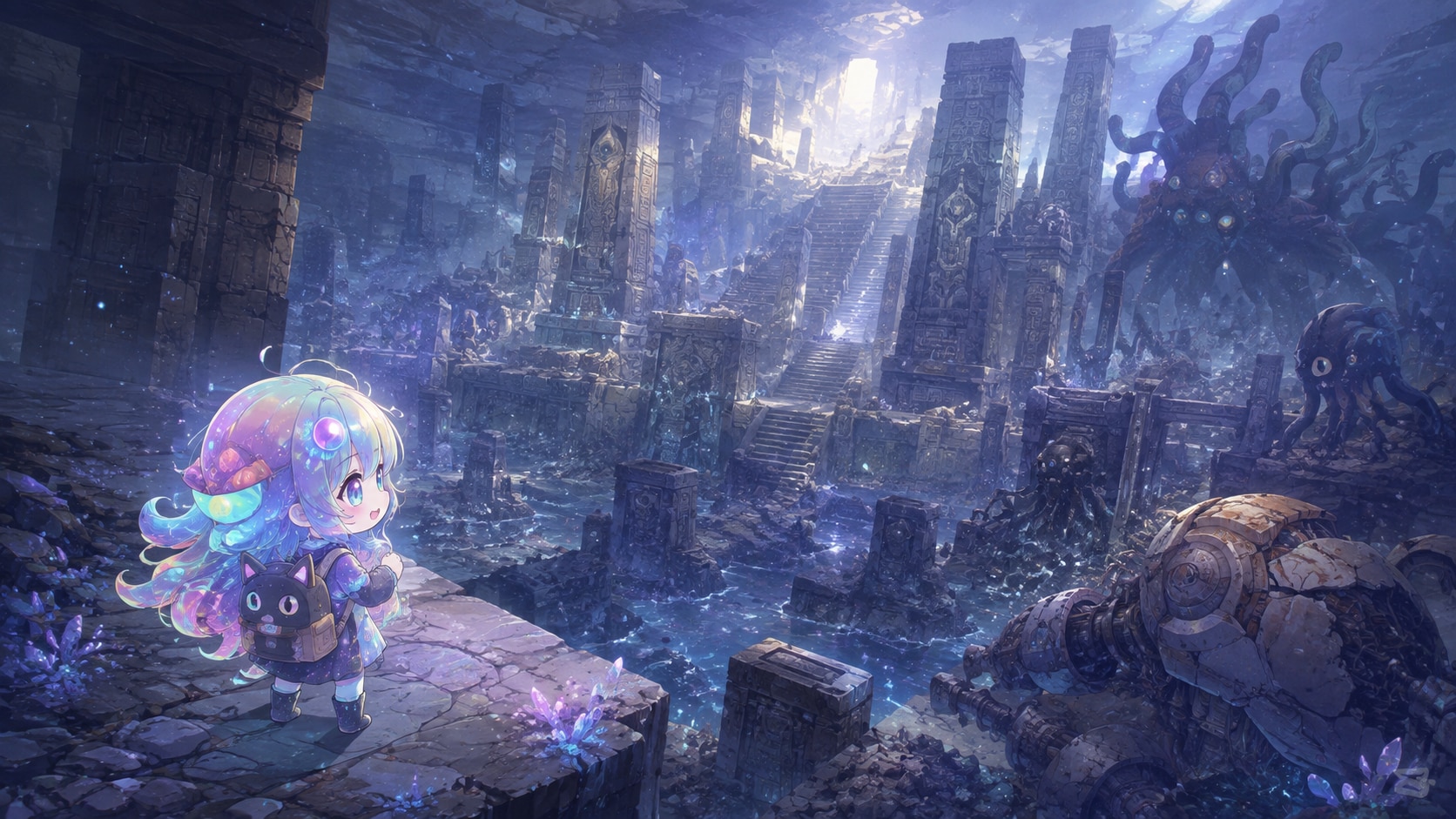 地底探検 | の人気AIイラスト・グラビア