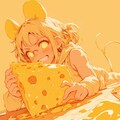 いたずら好きなチビキャラと巨大チーズのシーン 7枚目