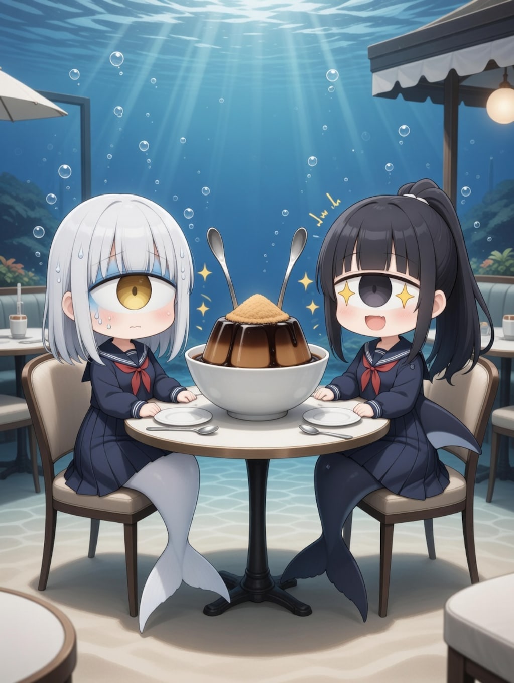 単眼人魚ちゃん.１０黒糖きな粉プリン