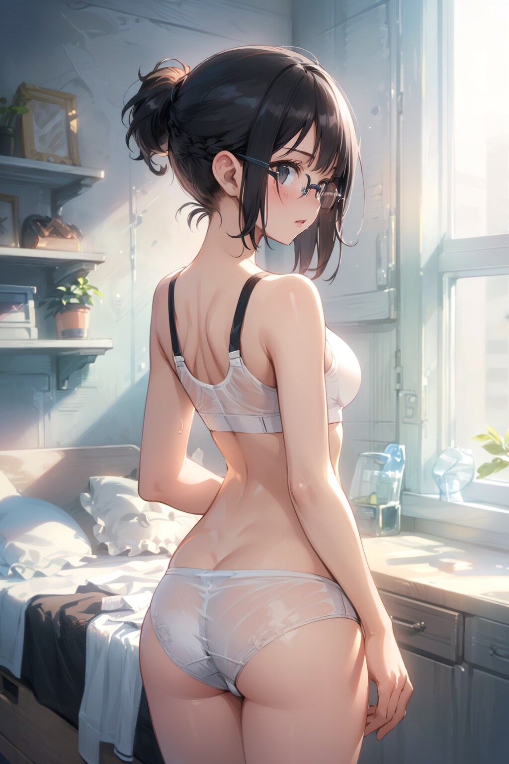 スポブラの眼鏡っ娘