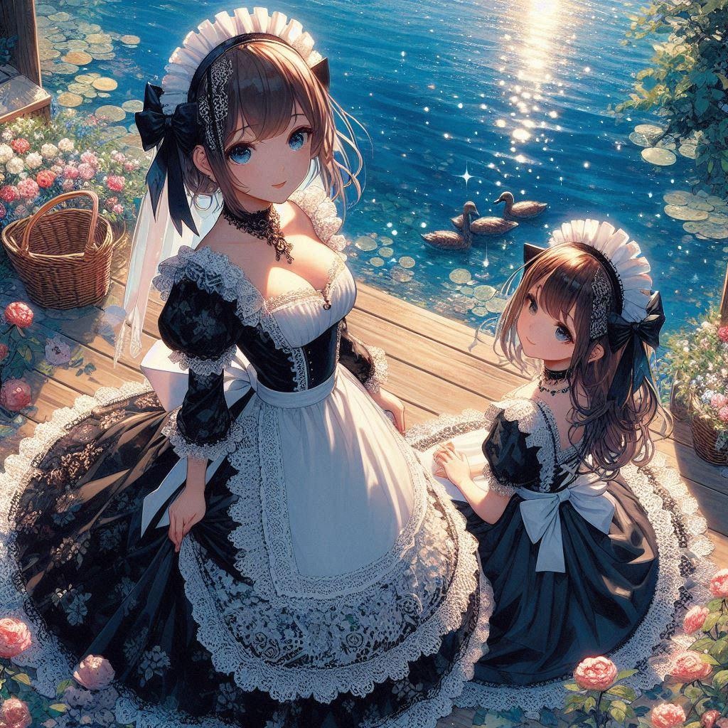 瀟洒な川遊び。