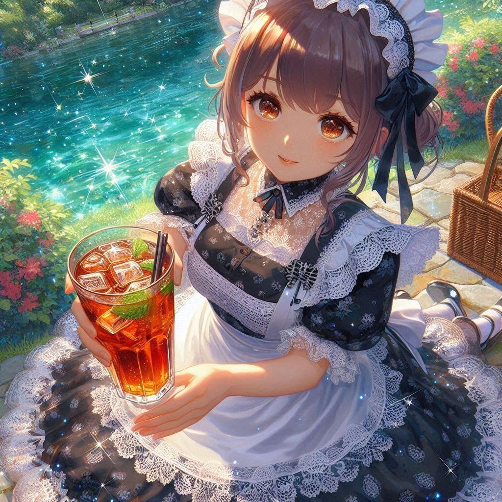 瀟洒な川遊び。