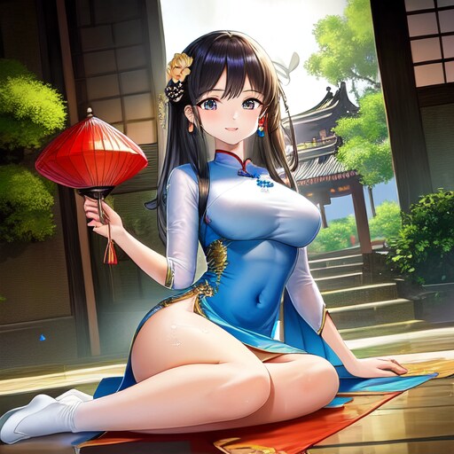 滴るアオザイ女子①