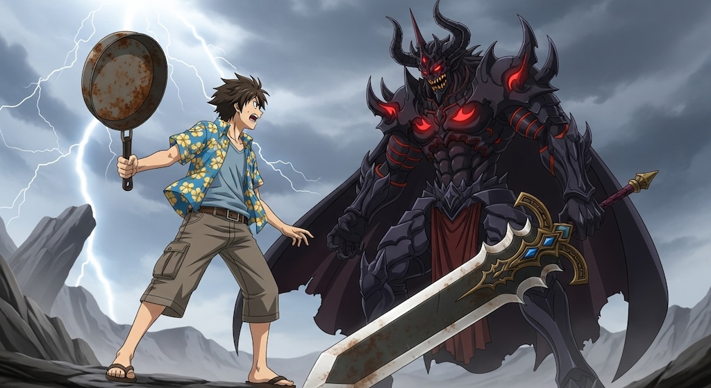 不適切な装備で対決