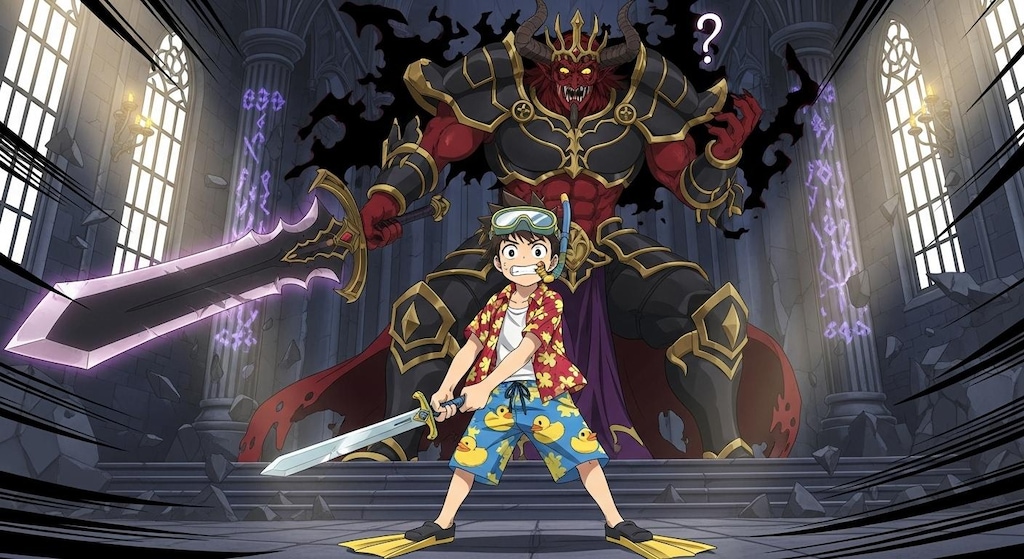 不適切な装備で対決