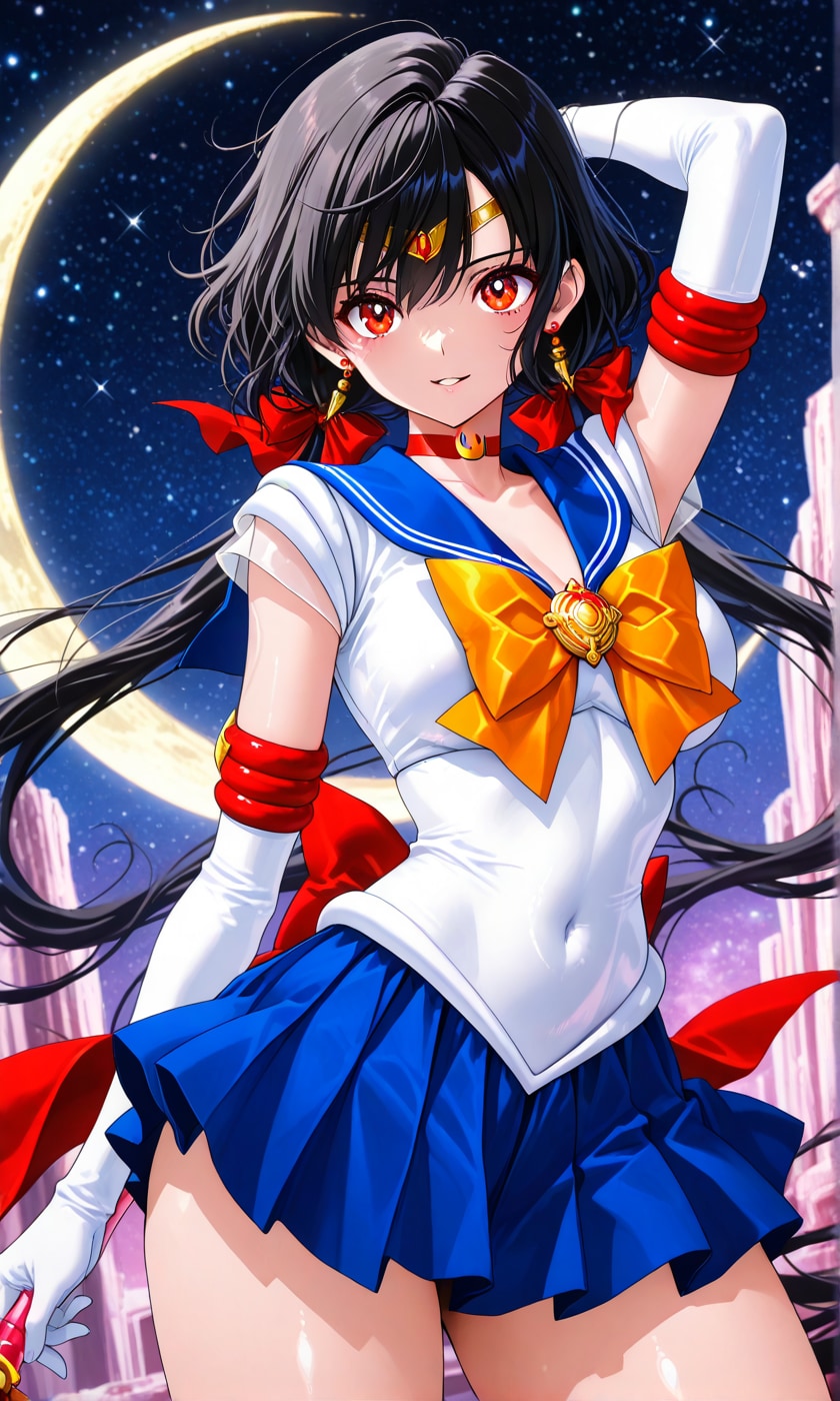 セーラームーンのコスプレをしたお姉さん | の人気AIイラスト・グラビア