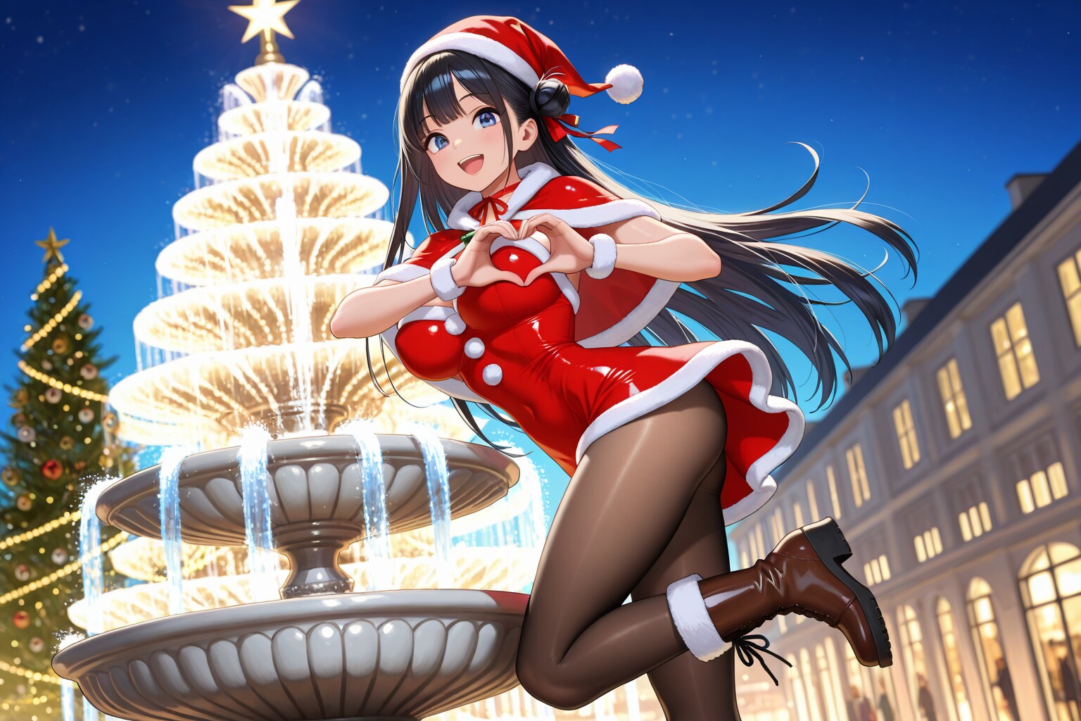 クリスマスツリーと一緒に