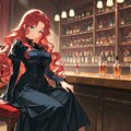 【コラボ絵御礼】バーメイド香澄さんとリーゼロッテ 2枚目