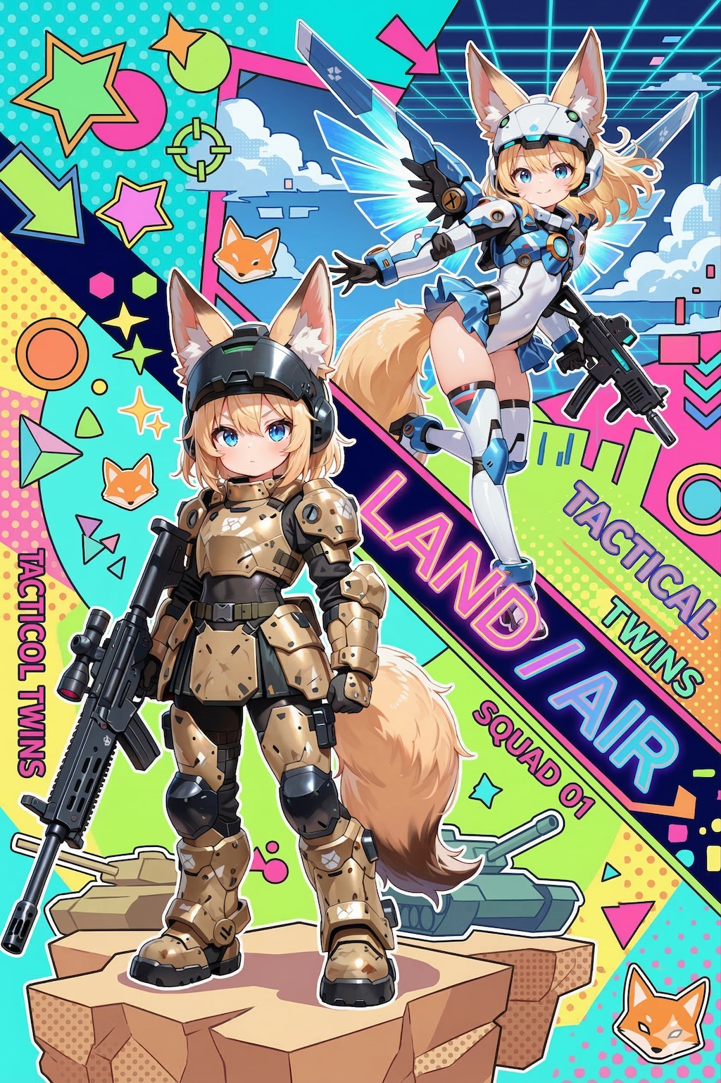 陸戦＆空戦型双子けもぱわーど