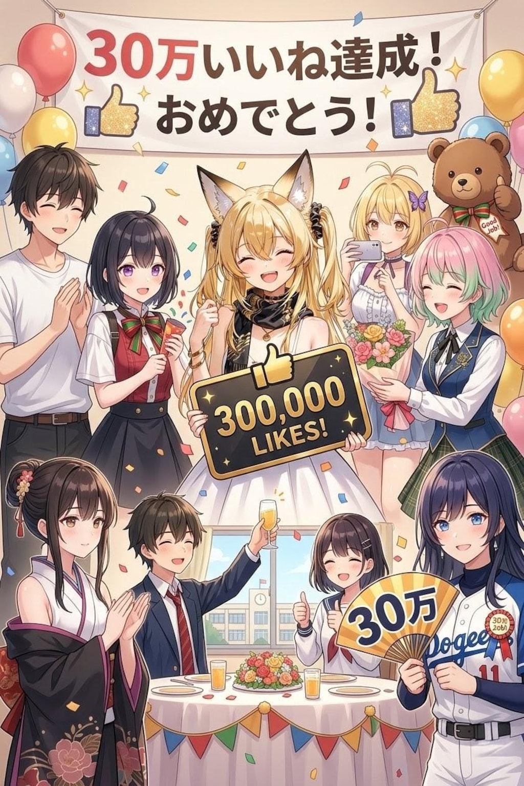 ミラさんの30万いいねを皆さんでミラもる(見守る)