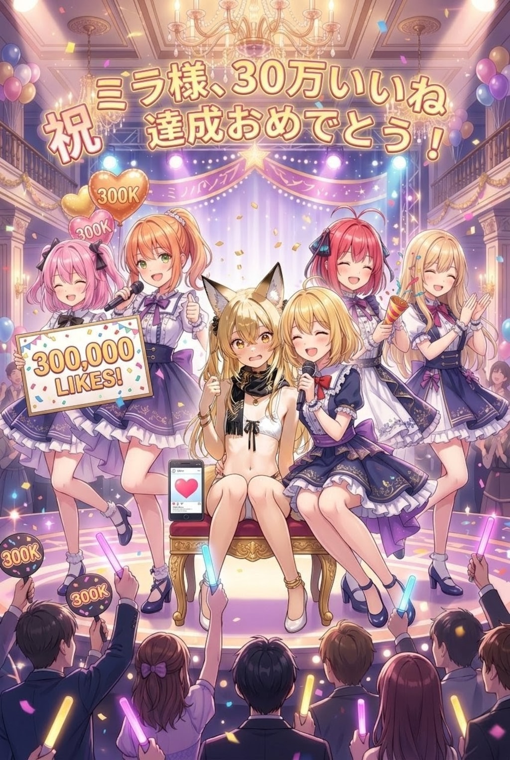 ミラさんの30万いいねを皆さんでミラもる(見守る)